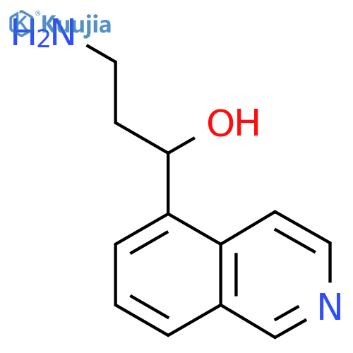 3-amino-1-(isoquinolin-5-yl)propan-1-ol structure