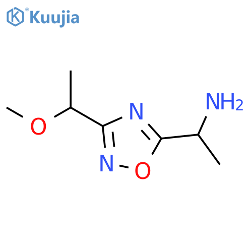 1-[3-(1-Methoxy-ethyl)-[1,2,4]oxadiazol-5-yl]-ethylamine structure