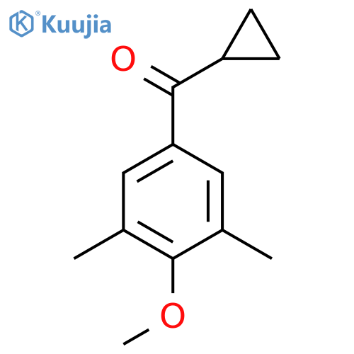 Cyclopropyl(4-methoxy-3,5-dimethylphenyl)methanone structure