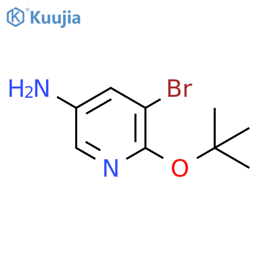 5-bromo-6-(tert-butoxy)pyridin-3-amine structure