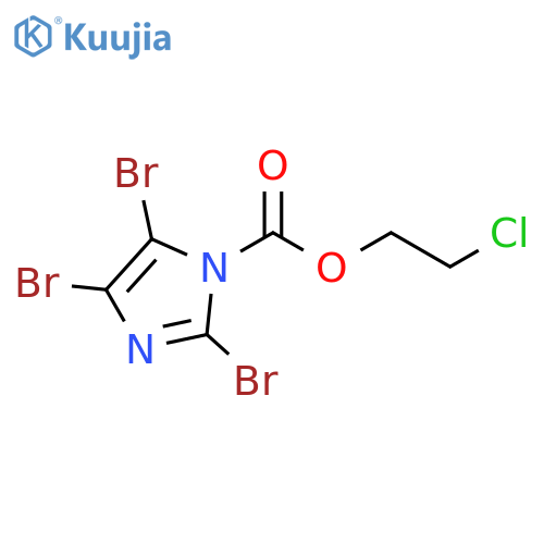 1H-Imidazole-1-carboxylic acid, 2,4,5-tribromo-, 2-chloroethyl ester structure