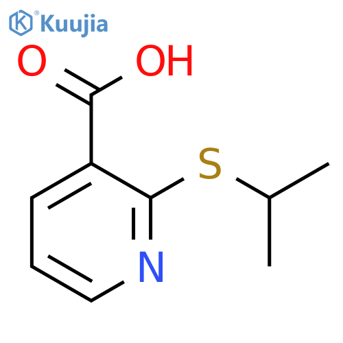 2-(propan-2-ylsulfanyl)pyridine-3-carboxylic acid structure