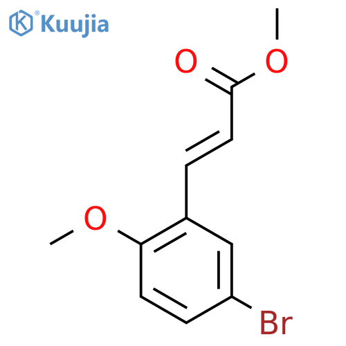 (E)-methyl 3-(5-bromo-2-methoxyphenyl)acrylate structure