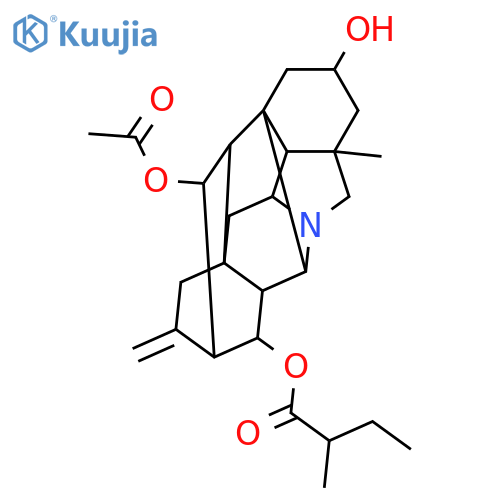 Hetisan-2,11,13-triol; (2α,11α,13R)-form, 13-O-(2R-Methylbutanoyl), 11-Ac structure