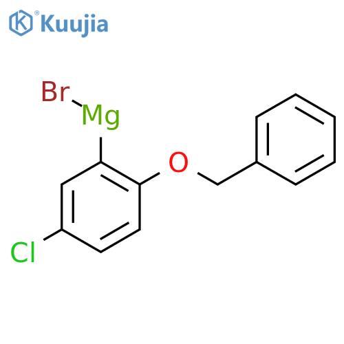 2-Benzyloxy-5-chlorophenylmagnesium Bromide, 0.25 M in THF structure