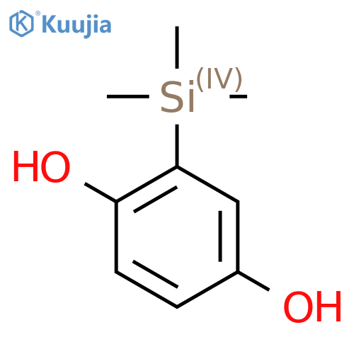 2-(Trimethylsilyl)benzene-1,4-diol structure