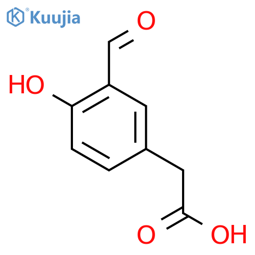 2-(3-Formyl-4-hydroxyphenyl)acetic acid structure
