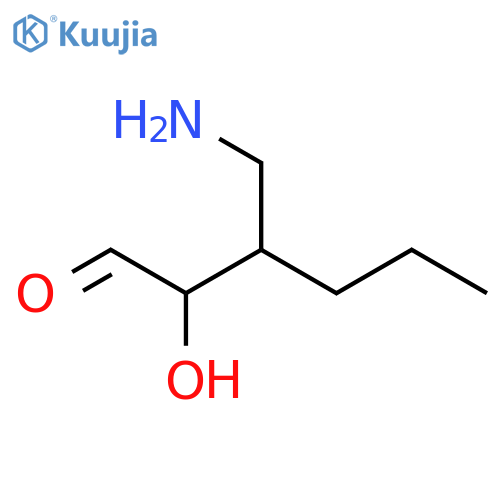 Hexanal, 3-(aminomethyl)-2-hydroxy- structure