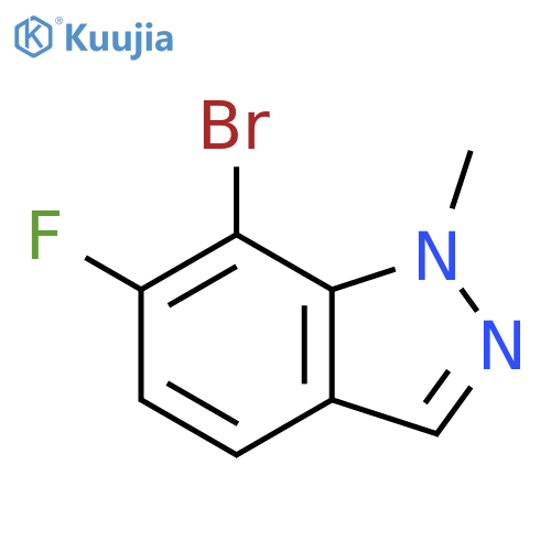 1H-Indazole, 7-bromo-6-fluoro-1-methyl- structure