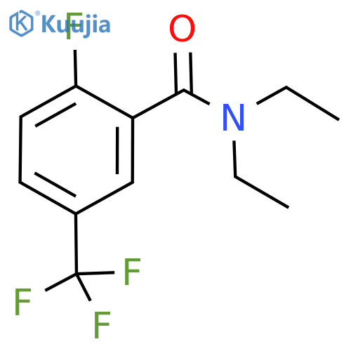 N,N-diethyl-2-fluoro-5-(trifluoromethyl)benzamide structure