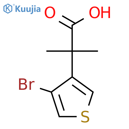 2-(4-Bromothiophen-3-yl)-2-methylpropanoic acid structure