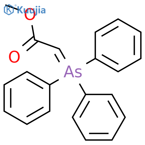 Acetic acid, 2-(triphenylarsoranylidene)-, methyl ester structure