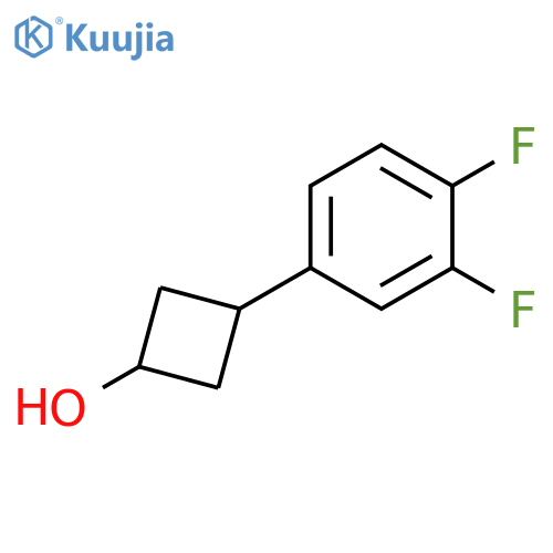 3-(3,4-difluorophenyl)cyclobutan-1-ol structure