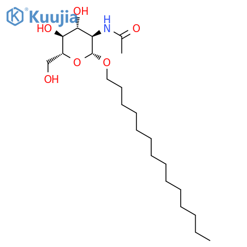 b-D-Glucopyranoside, tetradecyl2-(acetylamino)-2-deoxy- structure