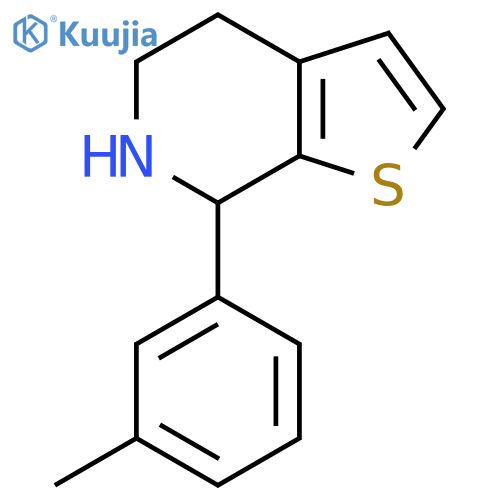 7-(3-methylphenyl)-4H,5H,6H,7H-thieno2,3-cpyridine structure