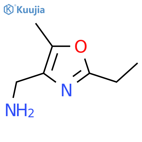 (2-Ethyl-5-methyl-1,3-oxazol-4-yl)methanamine structure