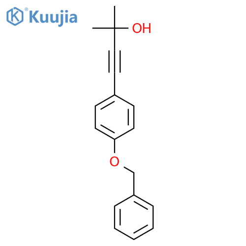 4-(4-(Benzyloxy)phenyl)-2-methylbut-3-yn-2-ol structure