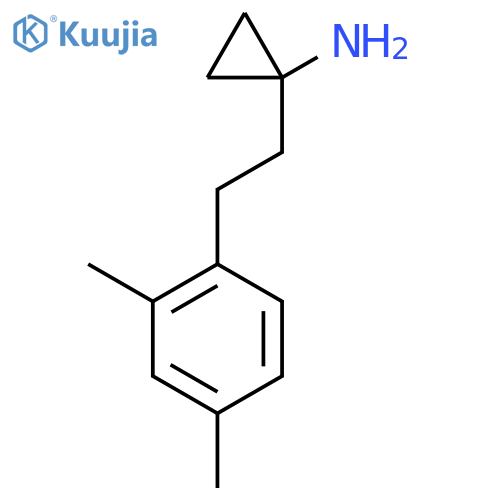 1-2-(2,4-dimethylphenyl)ethylcyclopropan-1-amine structure