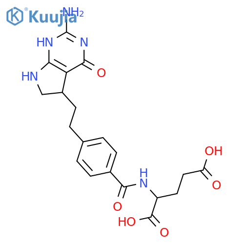 L-Glutamic acid,N-[4-[2-(2-amino-4,5,6,7-tetrahydro-4-oxo-1H-pyrrolo[2,3-d]pyrimidin-5-yl)ethyl]benzoyl]-,(R)- (9CI) structure