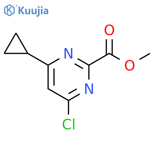 methyl 4-chloro-6-cyclopropylpyrimidine-2-carboxylate structure