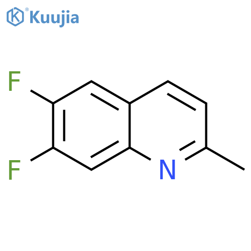 Quinoline, 6,7-difluoro-2-methyl- structure