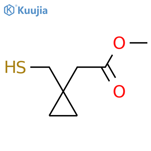 Methyl 1-(Mercaptomethyl)cyclopropaneacetate structure