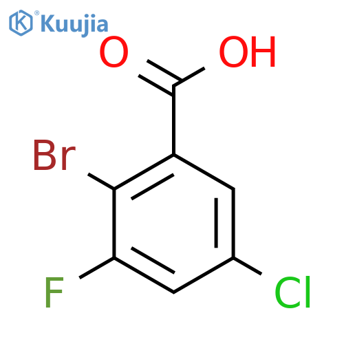 2-Bromo-5-chloro-3-fluorobenzoic acid structure