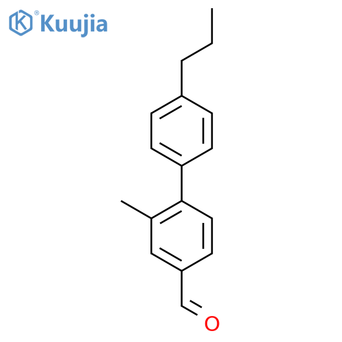 3-Methyl-4-(4-propylphenyl)benzaldehyde structure