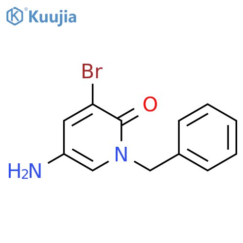 2(1H)-Pyridinone, 5-amino-3-bromo-1-(phenylmethyl)- structure