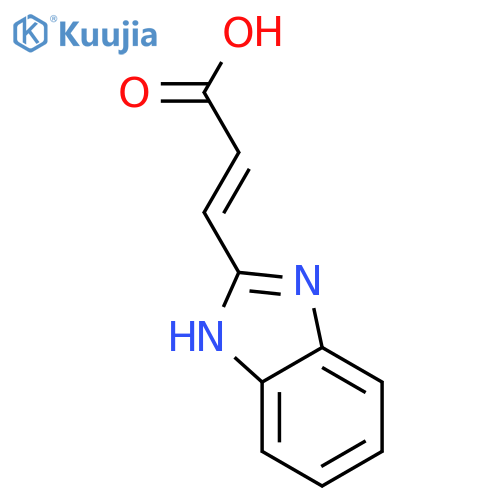 (2E)-3-(1H-1,3-benzodiazol-2-yl)prop-2-enoic acid structure