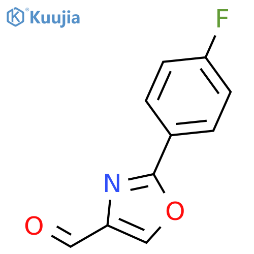 2-(4-Fluoro-phenyl)-oxazole-4-carbaldehyde structure
