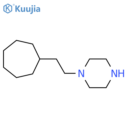 1-(2-Cycloheptylethyl)piperazine structure