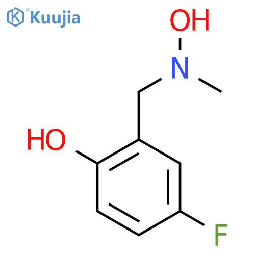 4-fluoro-2-{hydroxy(methyl)aminomethyl}phenol structure