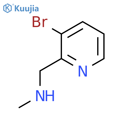 (3-bromopyridin-2-yl)methyl(methyl)amine structure