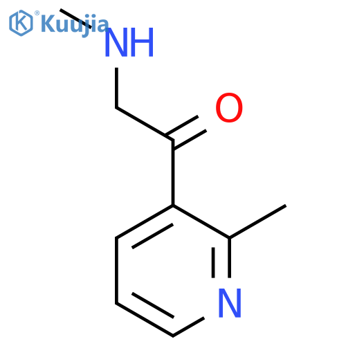 2-(methylamino)-1-(2-methylpyridin-3-yl)ethan-1-one structure