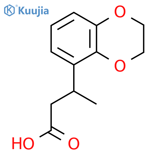 3-(2,3-dihydro-1,4-benzodioxin-5-yl)butanoic acid structure