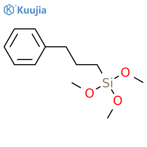 Silane, trimethoxy(3-phenylpropyl)- structure