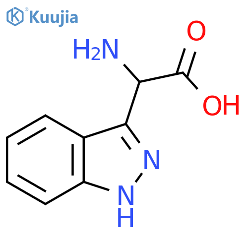 2-amino-2-(1H-indazol-3-yl)acetic acid structure