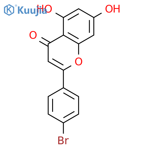 2-(4-Bromophenyl)-5,7-dihydroxy-4H-chromen-4-one structure