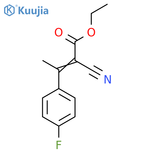 ethyl 2-cyano-3-(4-fluorophenyl)but-2-enoate structure