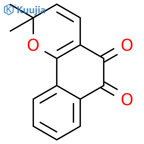 2H-Naphtho[1,2-b]pyran-5,6-dione, 2,2-dimethyl- structure