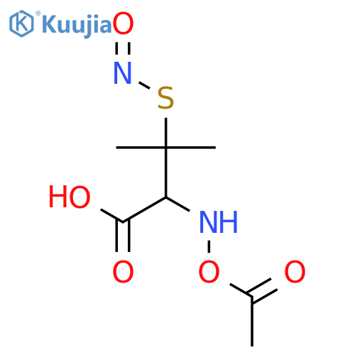 Valine,N-(acetyloxy)-3-(nitrosothio)- structure