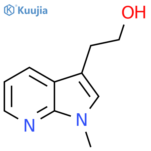 2-{1-methyl-1H-pyrrolo2,3-bpyridin-3-yl}ethan-1-ol structure