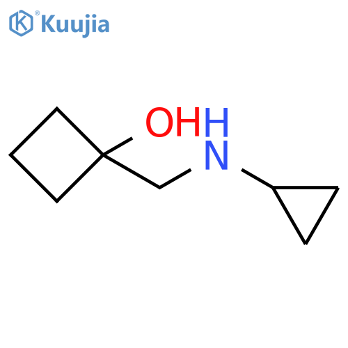 1-[(cyclopropylamino)methyl]cyclobutan-1-ol structure