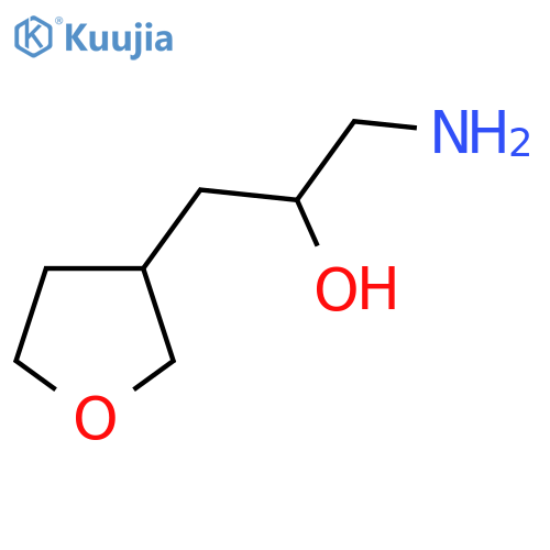1-amino-3-(oxolan-3-yl)propan-2-ol structure
