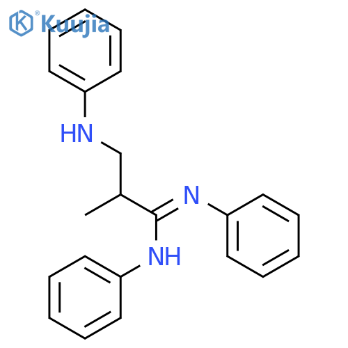 Propanimidamide,2-methyl-N,N'-diphenyl-3-(phenylamino)-, hydrochloride (1:1) structure