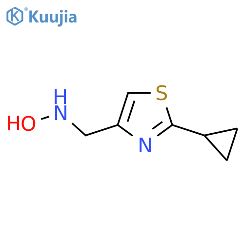 N-(2-cyclopropyl-1,3-thiazol-4-yl)methylhydroxylamine structure