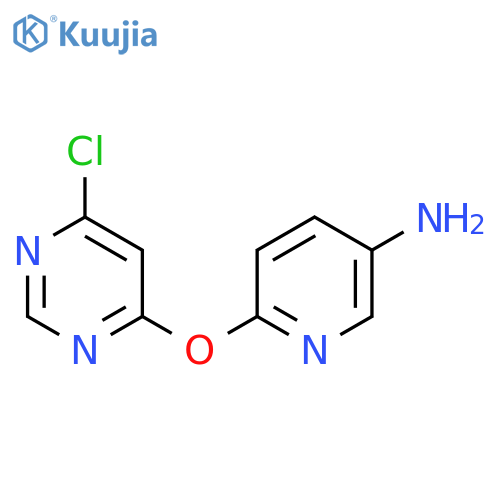 6-(6-Chloropyrimidin-4-yl)oxypyridin-3-amine structure