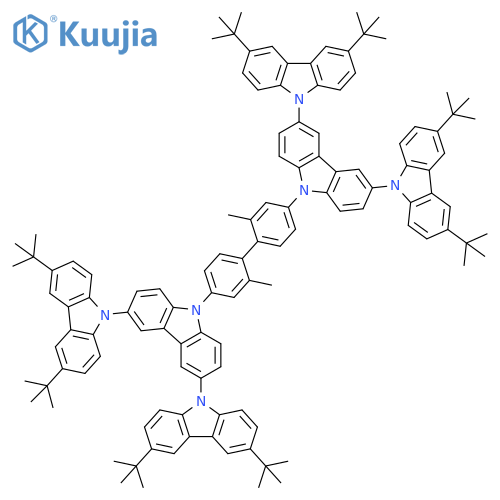 9,9'-(2,2'-Dimethylbiphenyl-4,4'-diyl)bis(3',6'-di-tertbutyl-6-(3,6-di-tert-butyl-9H -carbazol-9-yl)-9H -3,9'-bicarbazole) structure