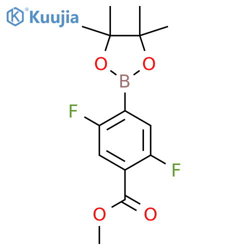 Methyl 2,5-difluoro-4-(4,4,5,5-tetramethyl-1,3,2-dioxaborolan-2-yl)benzoate structure